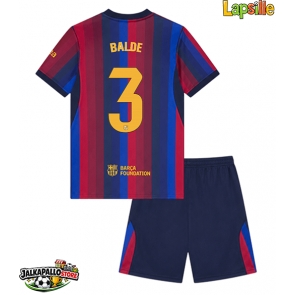 Barcelona Alejandro Balde #3 Kotipaita Lapsille 2026-27 Lyhythihainen (+ shortsit)